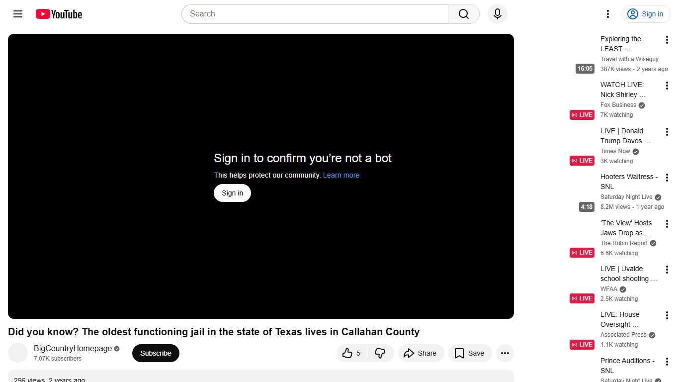 Did you know? The oldest functioning jail in the state of Texas lives in Callahan County - YouTube