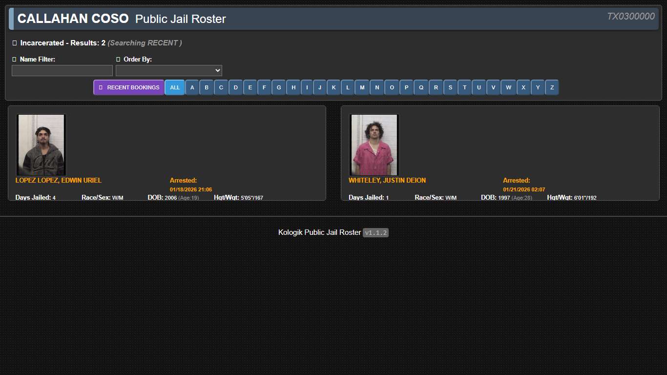 Kologik - Jail Roster